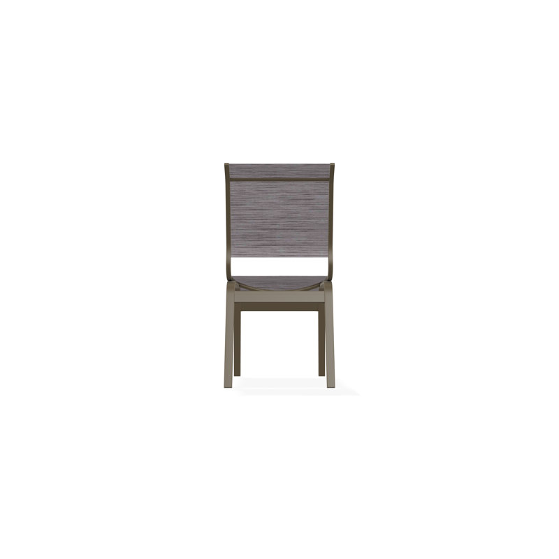 Aruba II Outdoor Dining Chair, Fossil, Beachwood
