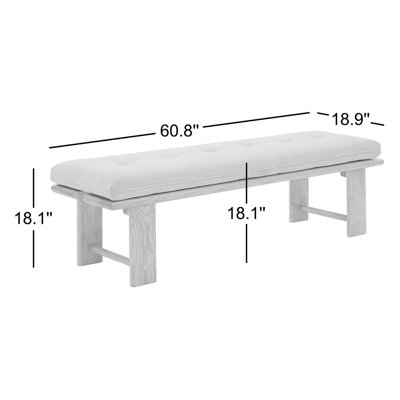 Parkston Linen Upholstered Bench