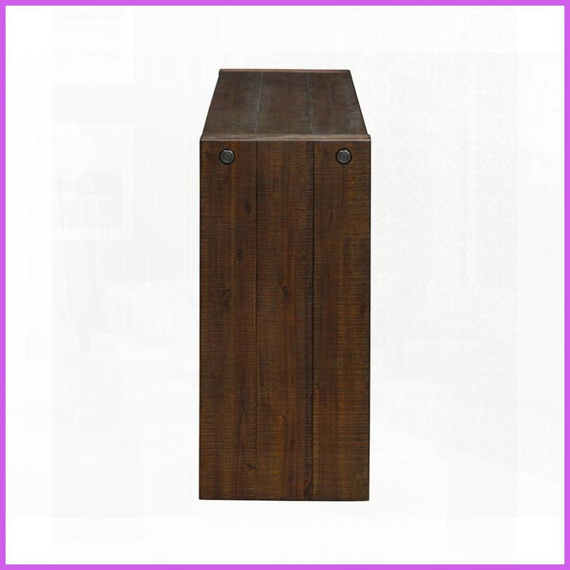 Table basse en bois massif finie à la main avec bords arrondis - Multifonctionnelle peu encombrante pour les petits espaces