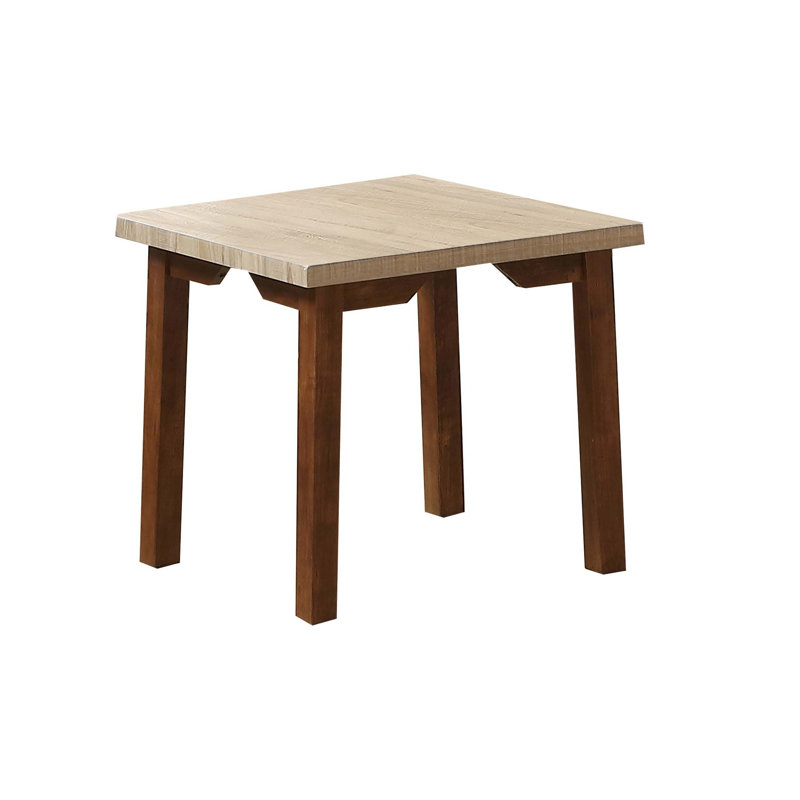 Ensemble de 3 tables basses et 2 tables de bout rectangulaires, Beige/brun