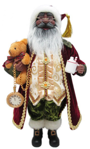 Figurine de père Noël chocolat chaud
