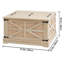 Table basse rectangulaire en rotin PE avec rangement double à plateau relevable et breloque bohème