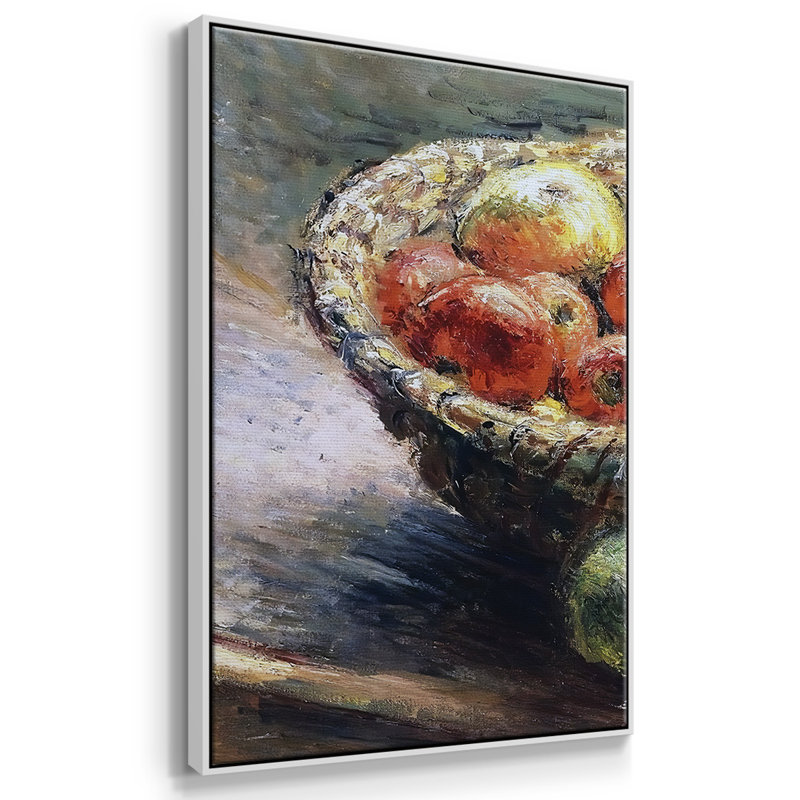 Assiette aux pommes, 1880, 3 pièces, H 24 po x l 48 po x P 2 po, Blanc