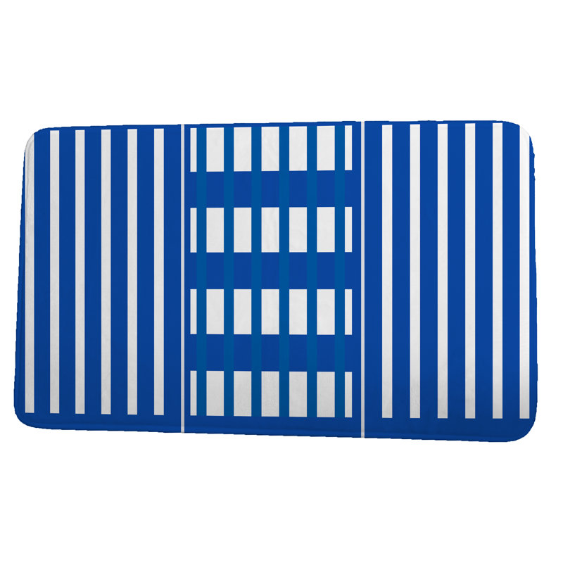 Tapis pour salle de bain Naomi, l 17 po x L 24 po, Royal