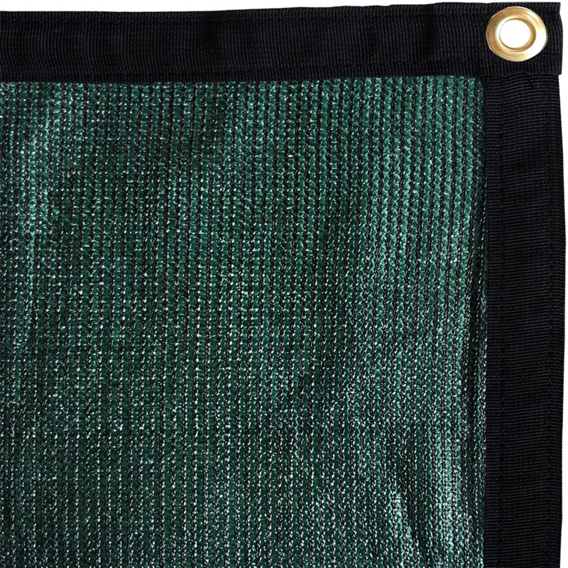 Pare-soleil d'intimité 10 pi x 16 pi en tissu foncé, tissu, protection, longue durée, pour les voyages en plein air, taux de 90%, œillets de bord, ensemble de panneau de transport léger et portable, utilisation multi-année,