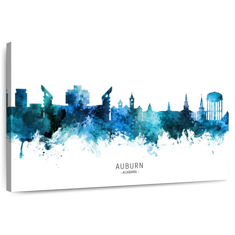 Nicci Auburn Alabama Skyline I, 34" H x 51" W