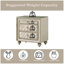 Table de chevet en velours beige Lucienne