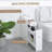 Wooden Narrow Modern Bathroom Furniture Cabinet