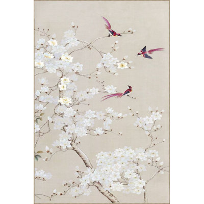 Floral Modern Tree Animal Pattern Woven Base and Decorative Washable Area Rug
