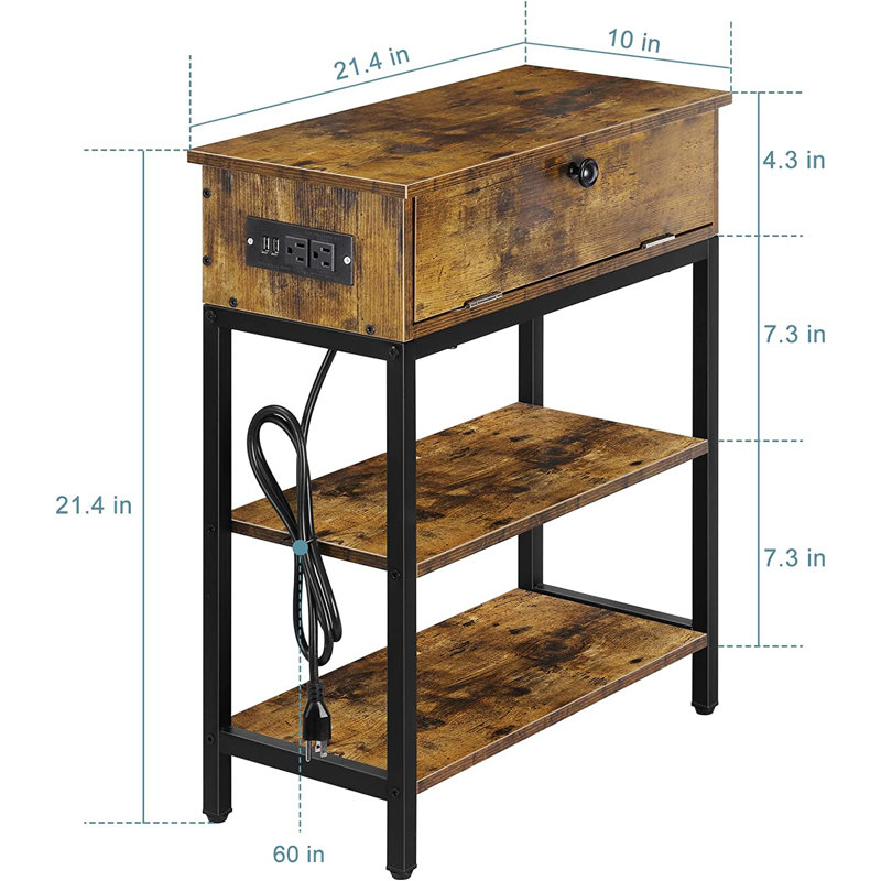Table de chevet 1 tiroir Noonkester