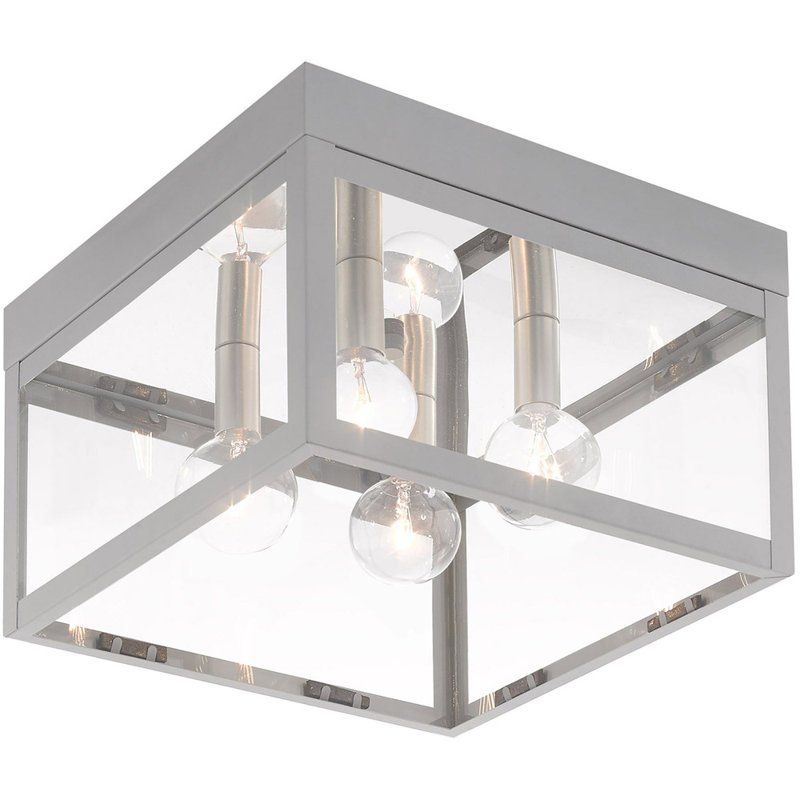 Bennefield Flush Mount, Nordic Gray