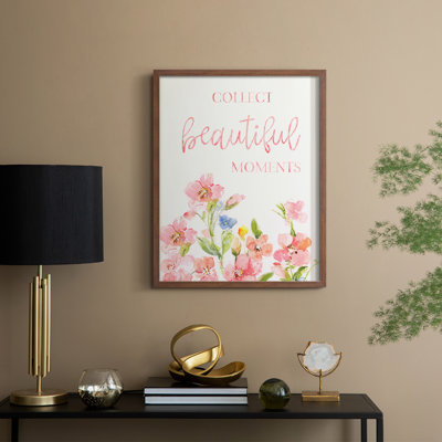 «Beautiful Moments», reproduction encadrée - bois massif