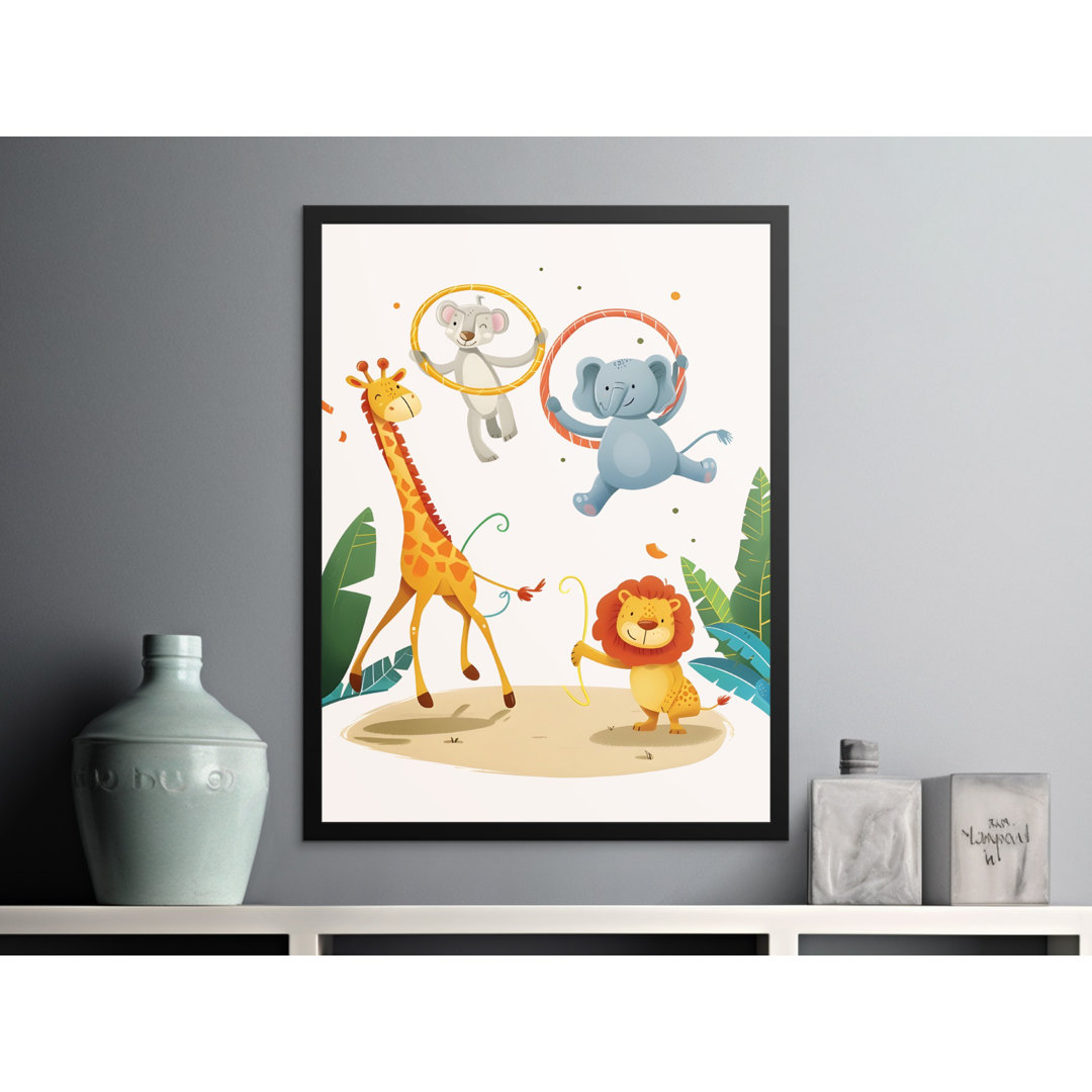Nursery Wall Art Black Framed Poster