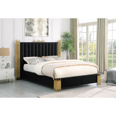Elvyra Upholstered Low Profile Standard Bed