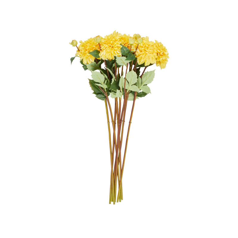 Tige de fausse fleur artificielle Cole et Grey, Jaune, H 30 po x l 11 po x P 11 po