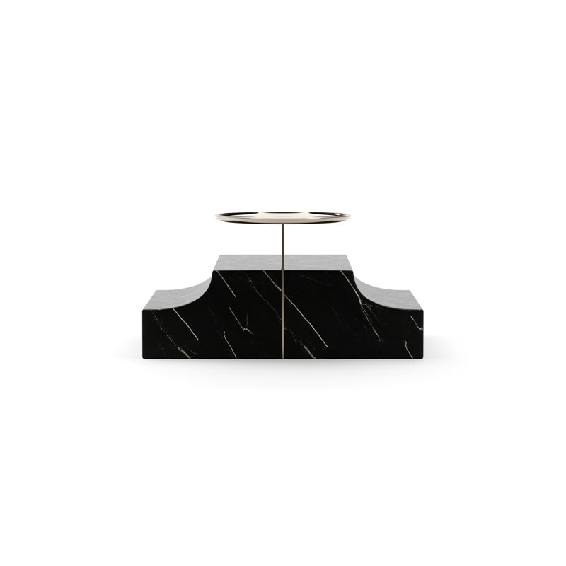Overlap Rectangle Wedge Base Dark