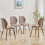 Miko 50cm H Velvet Upholstered Metal Side Chair-404057458