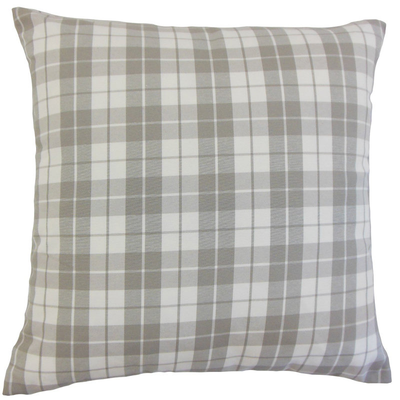 Joss Plaid Sham Set, Standard, Slate
