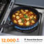 Îlot de cuisine au gaz pour barbecue à 6 brûleurs Brand-Man, convertible GPL / NG, avec brûleur latéral, table pliante et armoires de rangement, 72 000 BTU