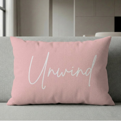 Unwind Pillow 16"X16" Blush