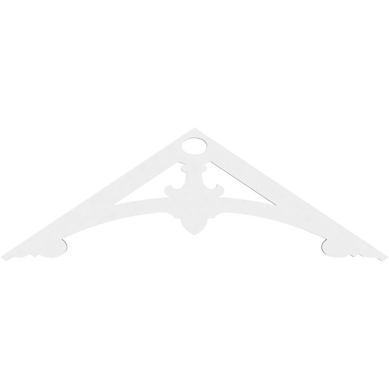 Pignon Sellek de qualité architecturale en PVC (4/12), 4/12, Uréthane, 36 po x 6 po x 1 po