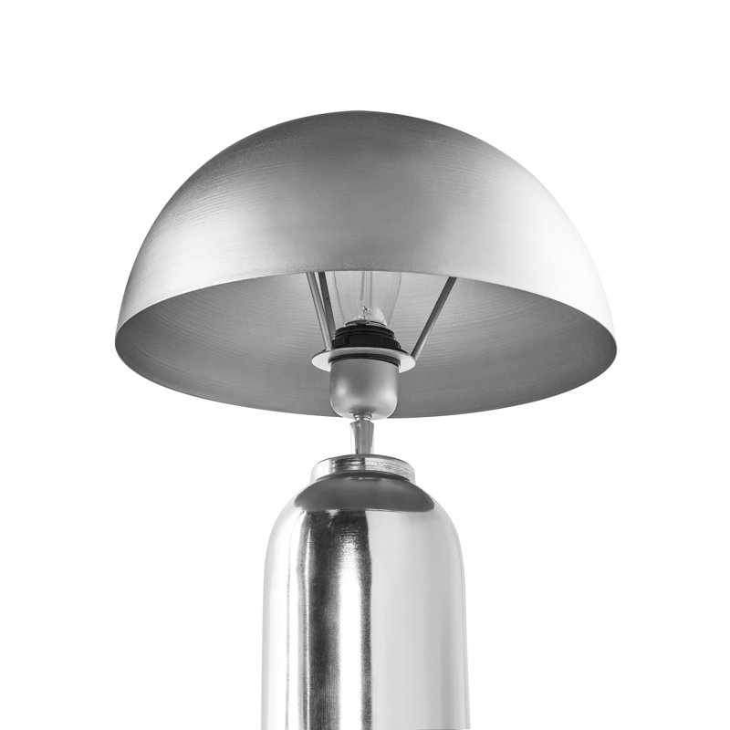 Iron Table Lamp, 47" H x 26" W x 26" D, Silver, Silver