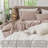 MooMee Striped Sheet Set 100% Washed Cotton Linen Like Textured Breathable Lightweight-118739906-118739900