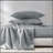 4 PCS Twin Luxury Sheet Set Grey-133388281