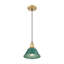 Petit luminaire suspendu Akifumi avec pin vert-173995354-173995353