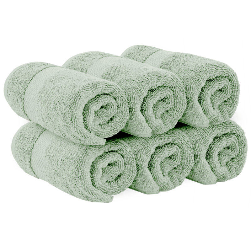 Débarbouillette 100% coton Alderic, Vert