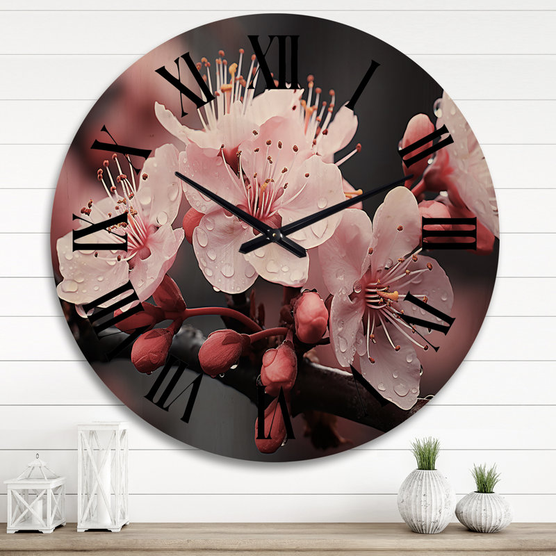 Horloge murale en bois massif Pars, Très grand