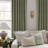 Linen Plaid Curtains Modern Window Panels Check Tartan Light Filtering Curtains for Living Room Bedroom, Rod Pocket Back Tab, 2 Panels-329966680-329966681