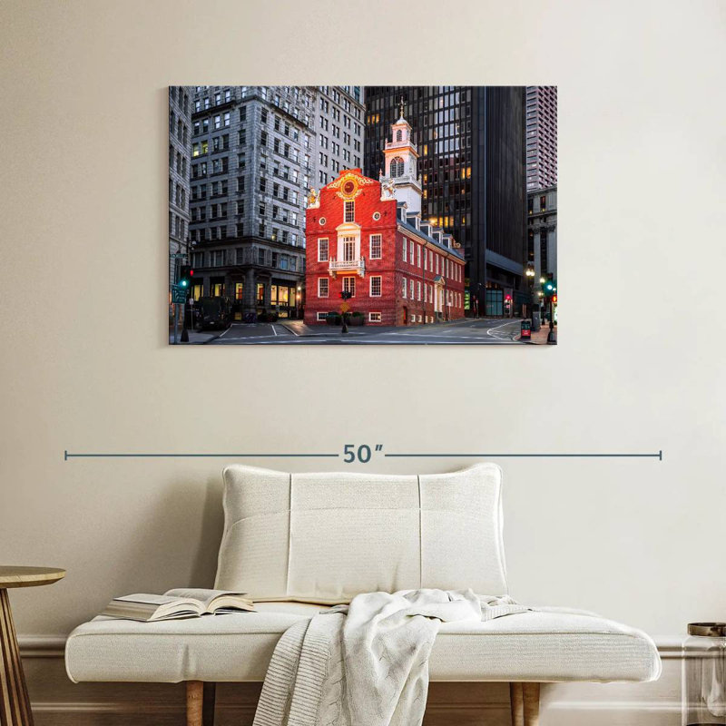 Lilie Old State House of Boston, H 26 po x l 39 po