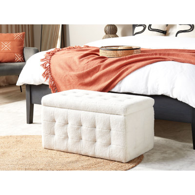 Krystianna 72cm Wide Tufted Rectangle Ottoman with Storage