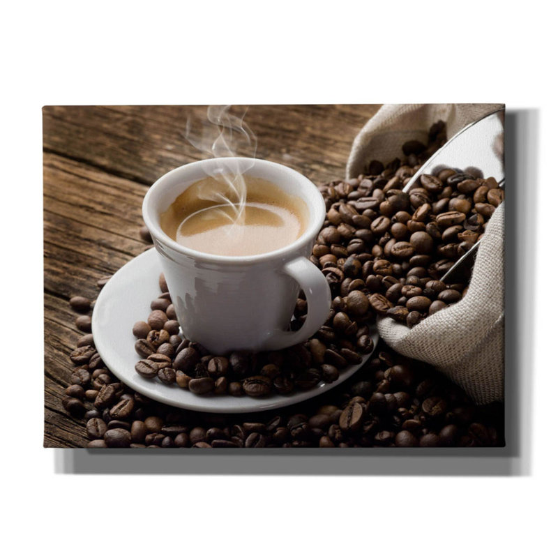 Time for Coffee sur toile, H 40 po x l 54 po x P 1,5 po