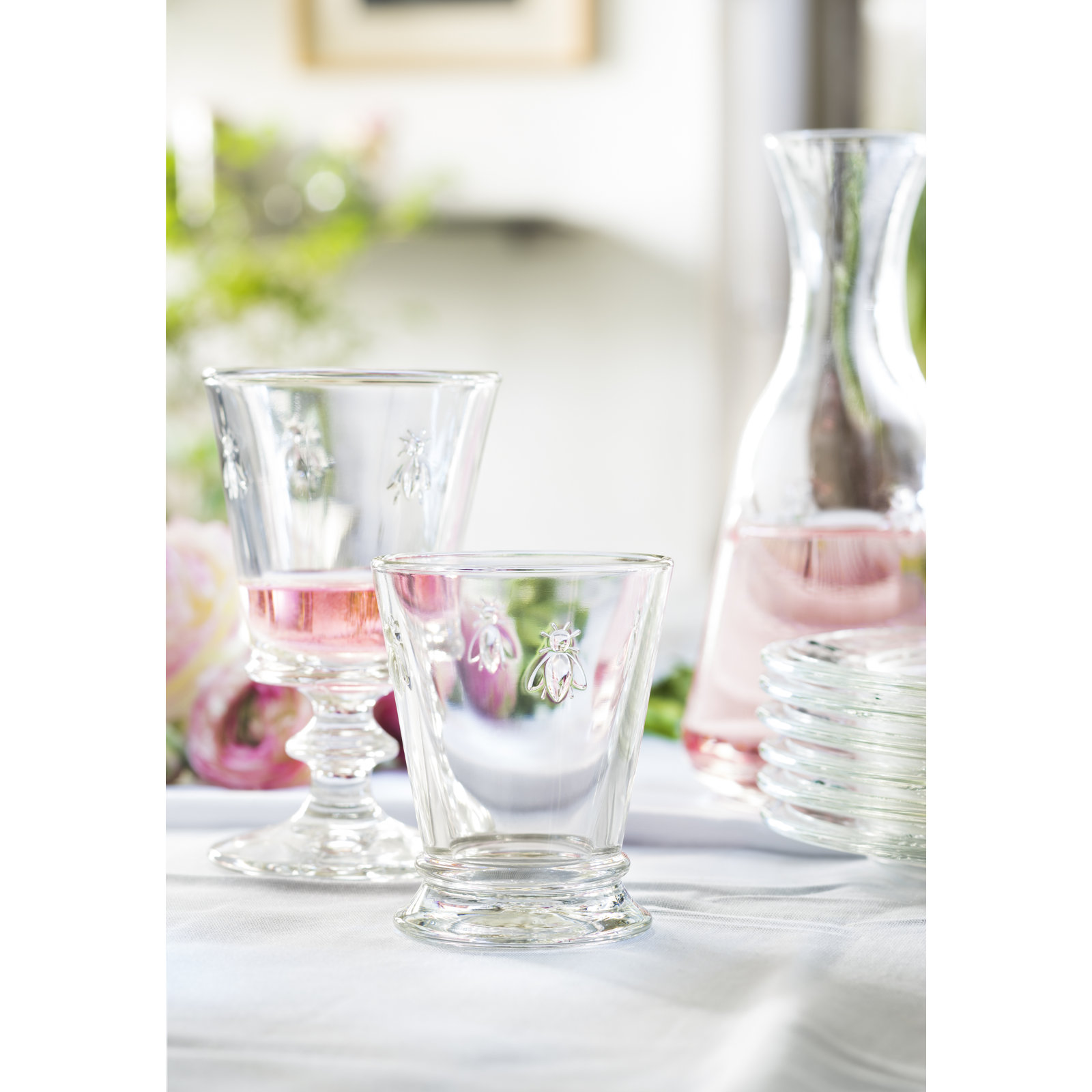 Napoleon Bee Drinking Glass, Clear