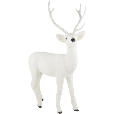 Cerf des neiges avec bois, moyen - 45 x 66 pouces