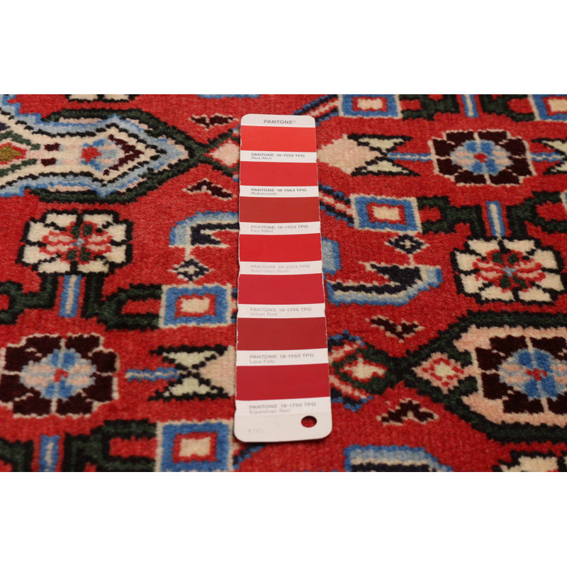 Hand Knotted Andelz Red Wool Rug 3'3" x 5'8"
