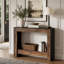 Console de 104 cm (41 po), table d'entrée de style champêtre avec rangement ouvert