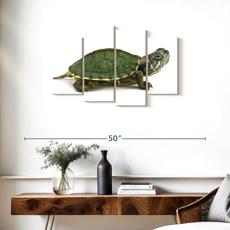 Brampt Red Eared Turtle, 22"H x 36"W