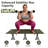 2-height Adjustable Camping Cot, 300 Lbs Capacity Heavy Duty Portable