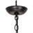 3 - Light Textured Black Drum Pendant