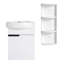 Meuble-lavabo à fermeture en douceur avec lavabo et support de rangement-417503434