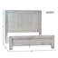 Geneva Light Grey Reclaimed Acacia And Rattan Panel Bed, Queen-124174786