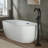 Cove 1 Handle Bathroom Freestanding Tub Filler with Diverter-1276217899