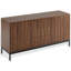Large dark oak sideboard with 3 drawers and a single opening, kitchen/living room/storage cabinet