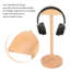 Support en bois pour casque d'écouteurs