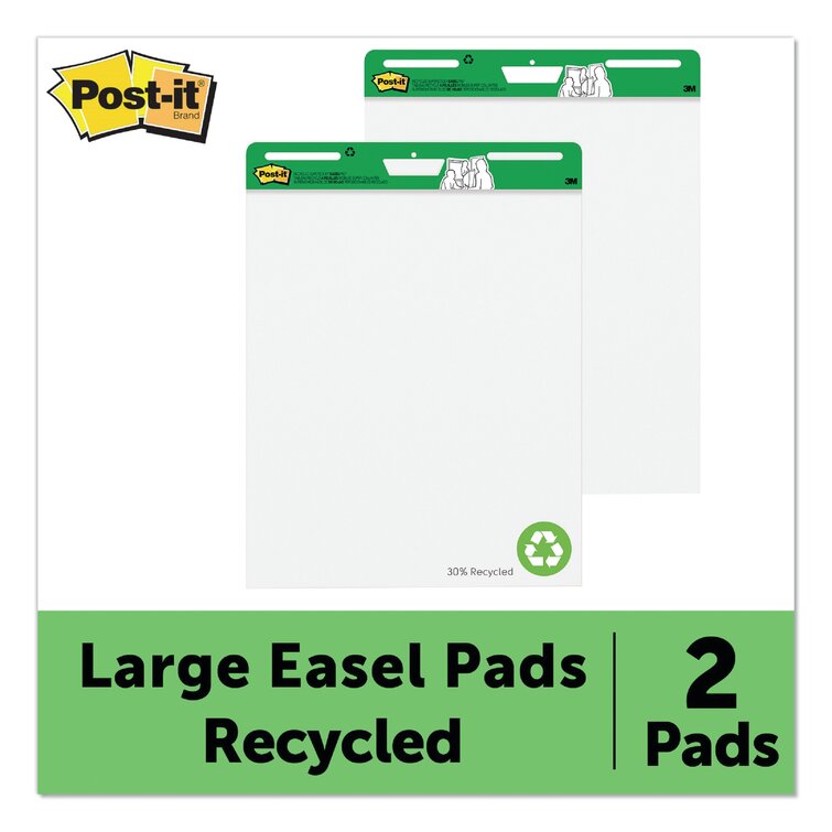 Post-It Sticky note Self-Stick Easel Pad - Unruled; Pack 2 1466600