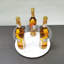 Annaelle 12.5X12.5X5" Countertop Clear Acrylic Rotating Syrup Bottle Organizer Wine Rack, Fit 3.2" Diameter Bottles, Easy Assembly Video In Description
