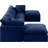 Itala Velvet U-Shaped Sectional Reversible-94482501